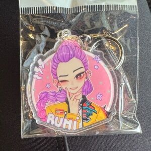 Kpop demon hunters rumí with Purple Hair Character